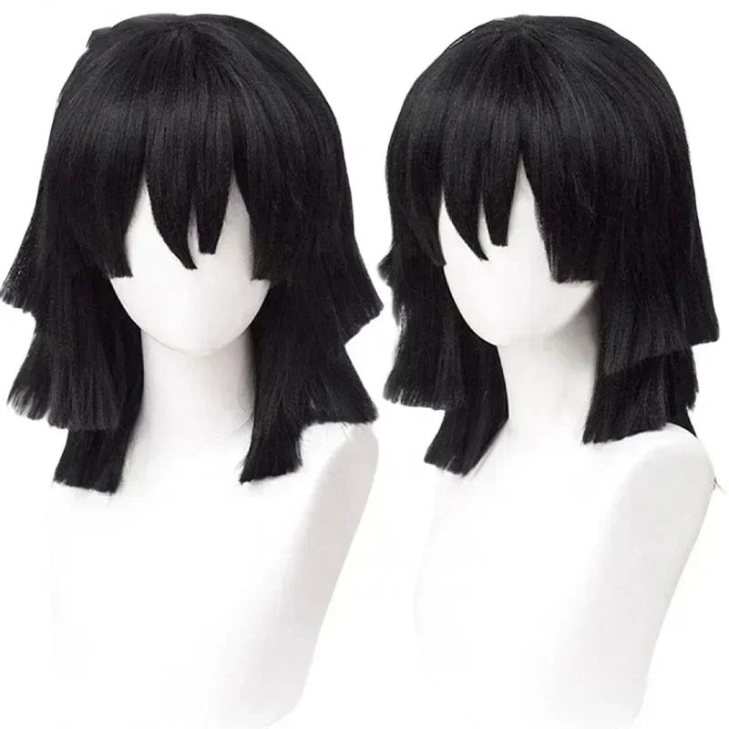 Cosplay Anime Black Hair - 2026 Hochwertige Iguro Obanai Cosplay Perücke