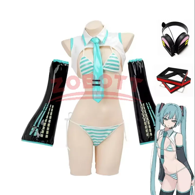 Anime Cosplay Bikini - Anime Miku Cosplay Miku Formel-Anzüge Cosplay-Kostüm