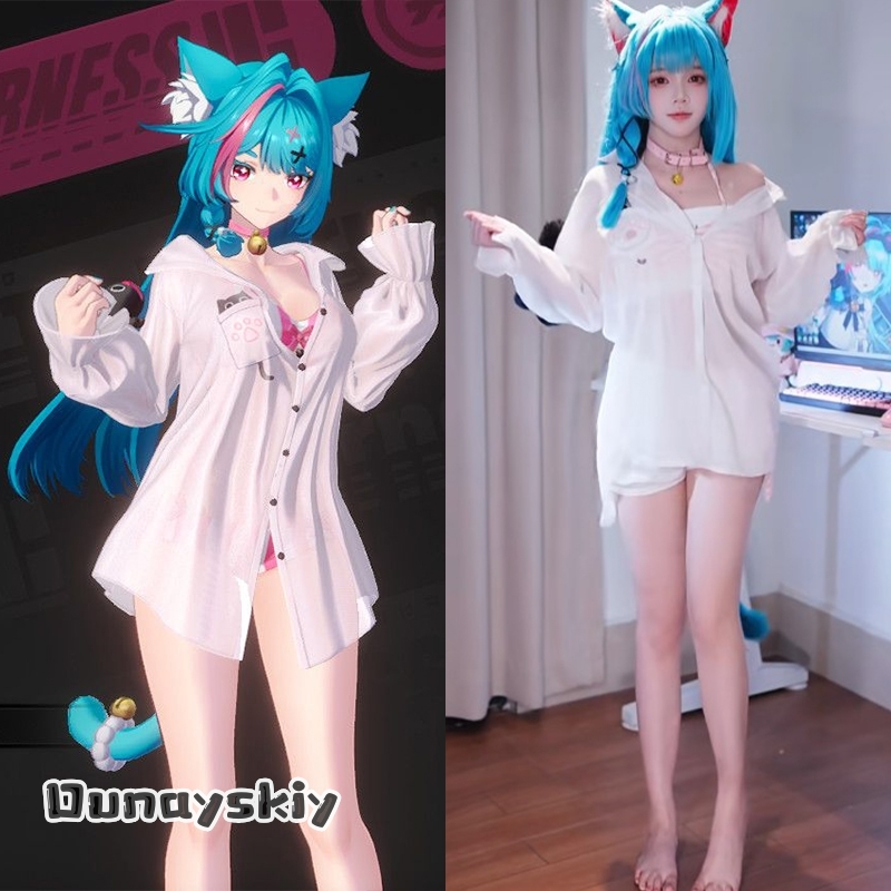 Anime Cosplay Bikini - Cosplay Neverness To Everness Mint Kleidung