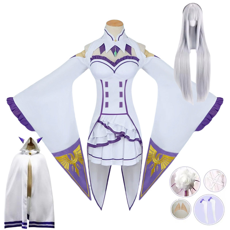 Anime Cosplay Re Zero - Emilia Cosplay Re Leben in einer