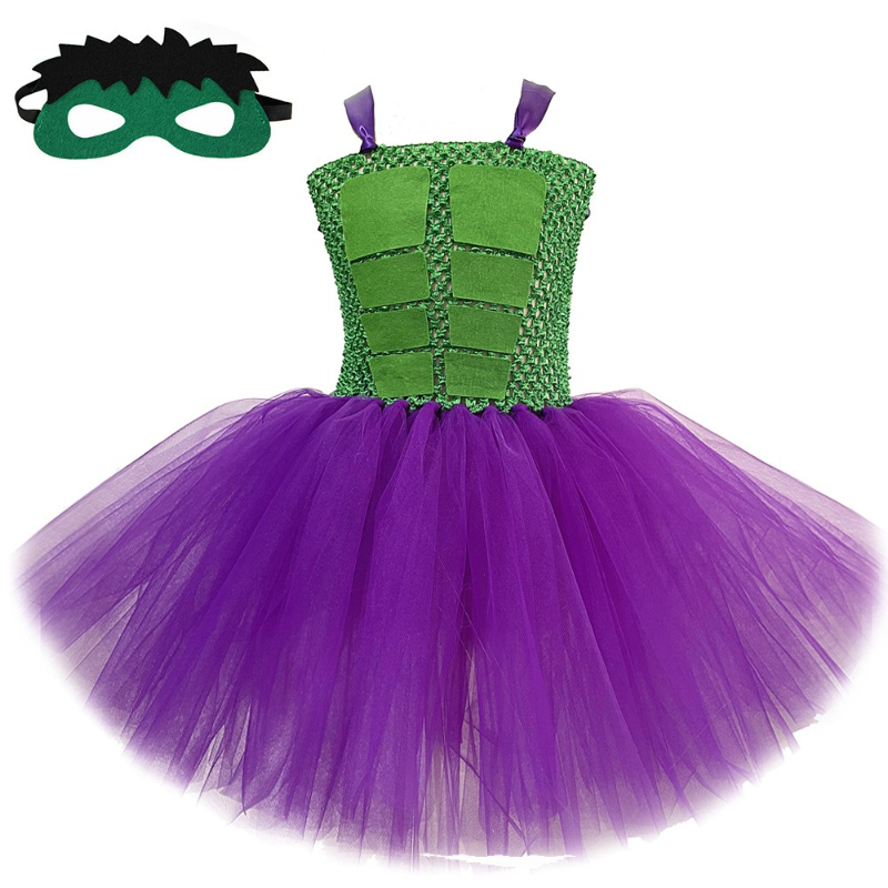 Anime Cosplay Toddler - Mädchen für Superheld Hulk Kostüm Halloween