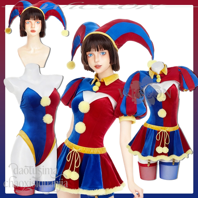 Anime Cosplay Bikini - Halloween Weihnachten Aktivitäten Party Cosplay Clown