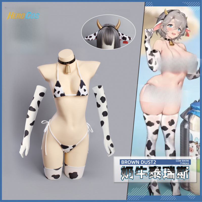 Anime Cosplay Bikini - Spiel browndust2 Therese Cosplay Kostüm Kuh