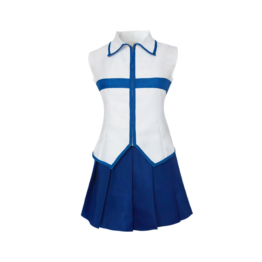 Anime Cosplay Expo 2025 - Fairy Tail Blaues und weißes ärmelloses