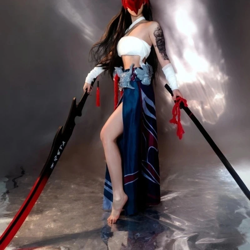 Anime Cosplay Roleplay - Yone Cosplay-Kostüme, Spiel LoL The Unforgotten