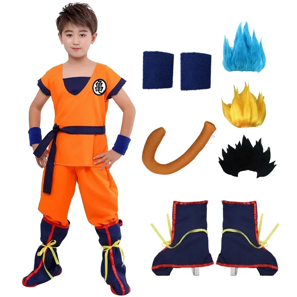 Anime Cosplay Toddler - Halloween Erwachsene Kinder Anzüge Son Goku