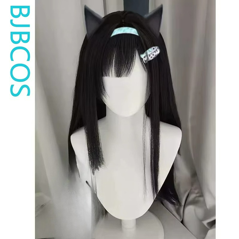 Cosplay Anime Black Hair - [Stylische Perücke] Mint Cosplay-Perücke, Spiel, Anime,