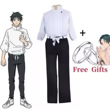 Anime Cosplay Couple - Anime Cosplay Set Weißes Oberteil mit