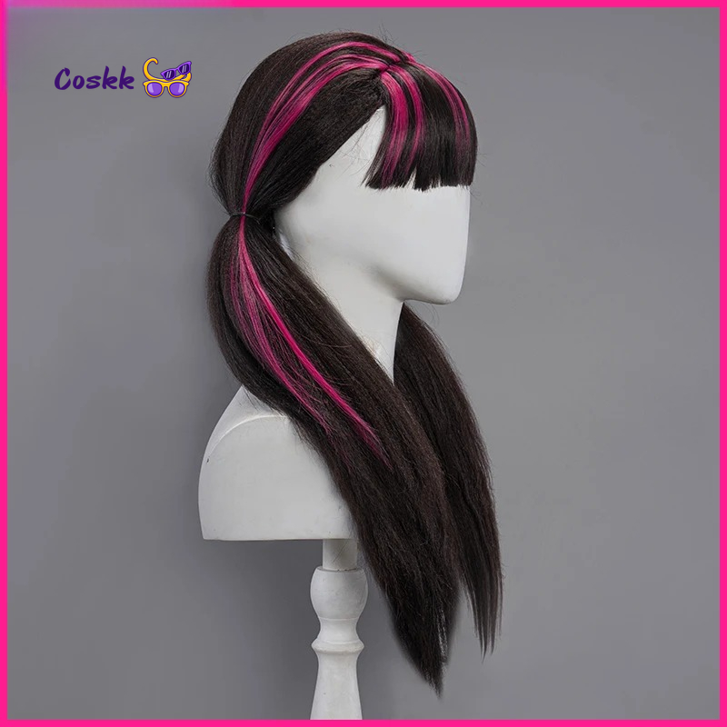 Draculauraa Cosplay-Perücke, l – Cosplay Anime Black Hair Bewertung und Preis