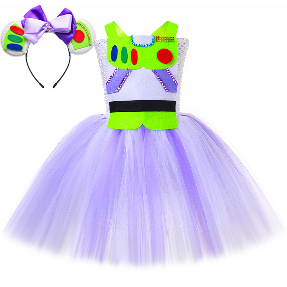Mädchen Buzz Lightyear Kostüm  – Anime Cosplay Toddler Bewertung und Preis