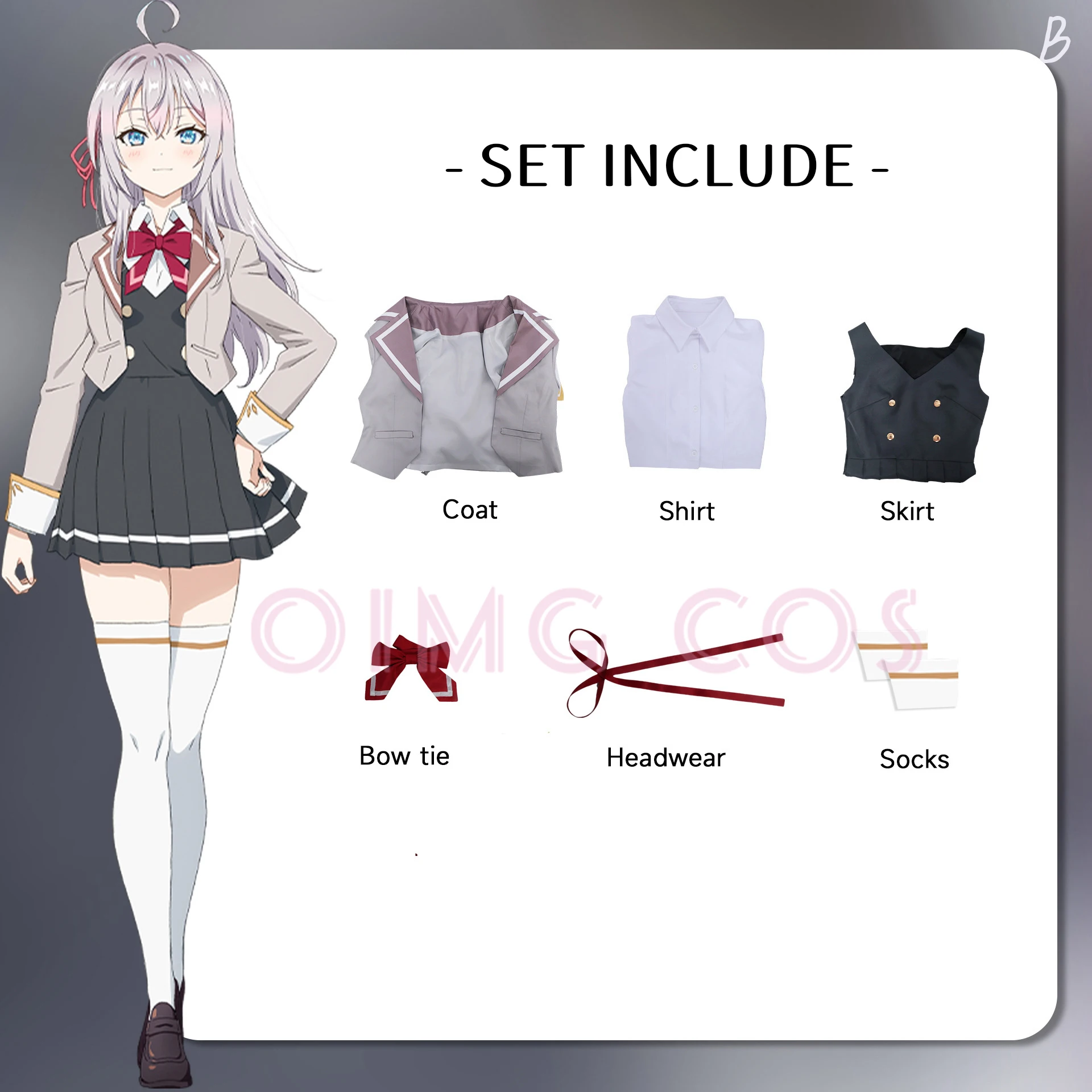 Alya Cosplay-Kostüm Alya Verbi – Anime Cosplay Alya Bewertung und Preis