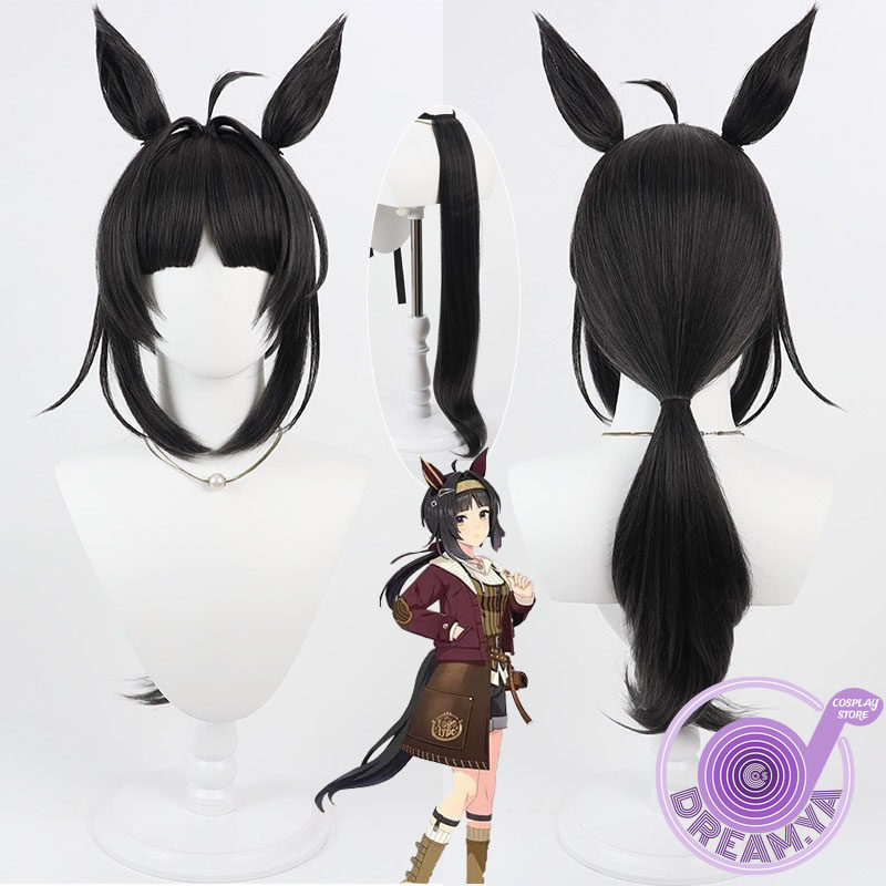 Logotype Cosplay-Perücke, Uma  – Cosplay Anime Black Hair Bewertung und Preis