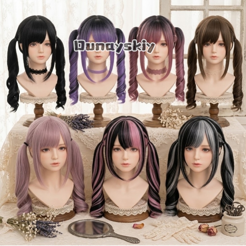 Cosplay Jirai Kei Halloween Pa – Cosplay Anime Black Hair Bewertung und Preis