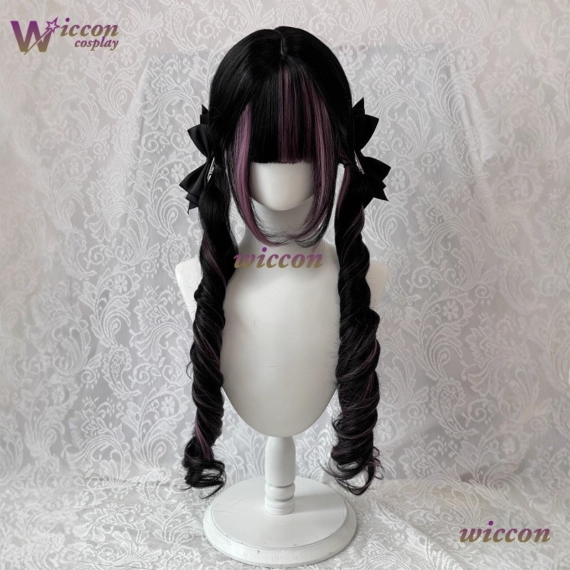 Comic ‌ Schwarze Perücke mit r – Cosplay Anime Black Hair Bewertung und Preis